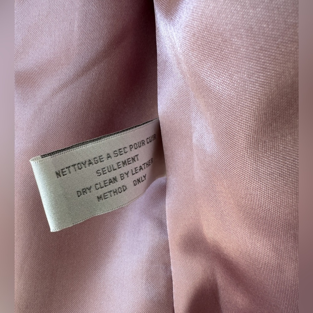 Suede Jacket “Beechers Brook-Fairweather”-Blush Pink Genuine Leather- Size:Small - Picture 7 of 11